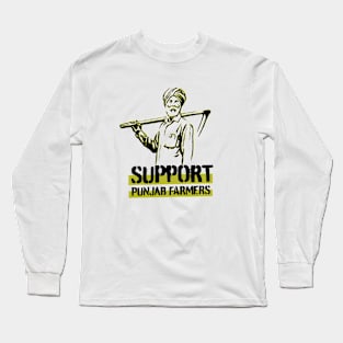 Support punjab farmers Long Sleeve T-Shirt